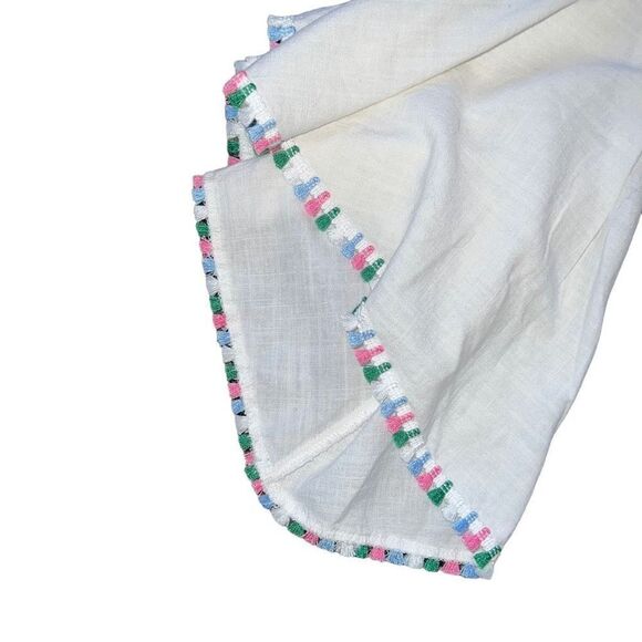 ALTAR’D STATE White Off The Shoulder Blouse W/ Colorful Embellishments Size Smal - Picture 3 of 5